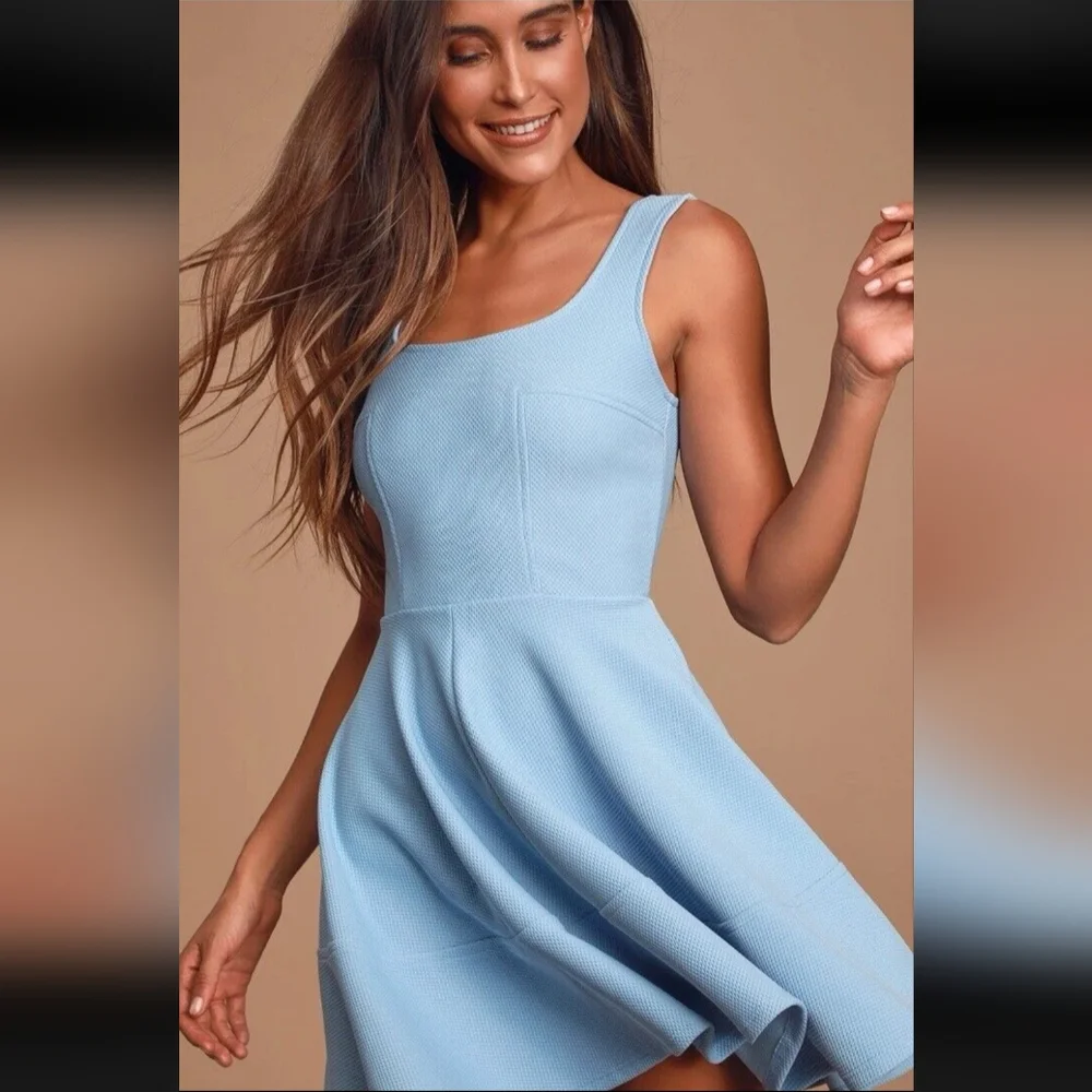 Lulu's Periwinkle Mini Dress - Picture 2 of 8